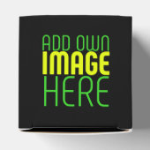 MODERNE BEARBEITBARE, EINFACHE TEMPLATE FÜR SCHWAR GESCHENKSCHACHTEL (Oben)