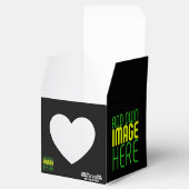 MODERNE BEARBEITBARE, EINFACHE TEMPLATE FÜR SCHWAR GESCHENKSCHACHTEL (Geöffnet)