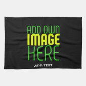 MODERNE BEARBEITBARE, EINFACHE TEMPLATE FÜR SCHWAR GESCHIRRTUCH (Horizontal)