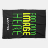 MODERNE BEARBEITBARE, EINFACHE TEMPLATE FÜR SCHWAR GESCHIRRTUCH (Horizontal)