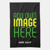 MODERNE BEARBEITBARE, EINFACHE TEMPLATE FÜR SCHWAR GESCHIRRTUCH (Vertikal)