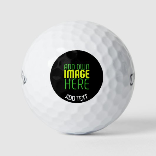 MODERNE BEARBEITBARE, EINFACHE TEMPLATE FÜR SCHWAR GOLFBALL (Vorderseite)