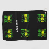 MODERNE BEARBEITBARE, EINFACHE TEMPLATE FÜR SCHWAR GOLFHANDTUCH (Horizontal)