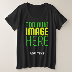 MODERNE BEARBEITBARE, EINFACHE TEMPLATE FÜR SCHWAR GROßE GRÖßE T-Shirt