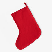 MODERNE BEARBEITBARE, EINFACHE TEMPLATE FÜR SCHWAR GROßER WEIHNACHTSSTRUMPF (Rückseite (Hängend))