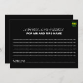 MODERNE BEARBEITBARE, EINFACHE TEMPLATE FÜR SCHWAR HINWEISKARTE (Vorne/Hinten)