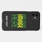 MODERNE BEARBEITBARE, EINFACHE TEMPLATE FÜR SCHWAR iPhone HÜLLE (Rückseite (Horizontal))