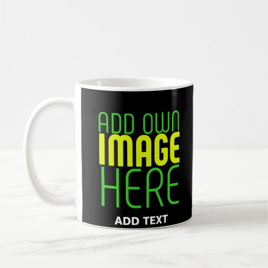MODERNE BEARBEITBARE, EINFACHE TEMPLATE FÜR SCHWAR KAFFEETASSE (Links)