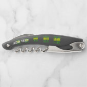 MODERNE BEARBEITBARE, EINFACHE TEMPLATE FÜR SCHWAR KELLNERMESSER (Rückseite)