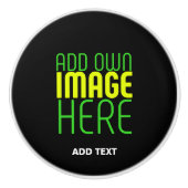 MODERNE BEARBEITBARE, EINFACHE TEMPLATE FÜR SCHWAR KERAMIKKNAUF (Vorderseite)