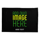 MODERNE BEARBEITBARE, EINFACHE TEMPLATE FÜR SCHWAR KISSENBEZUG (Rückseite)