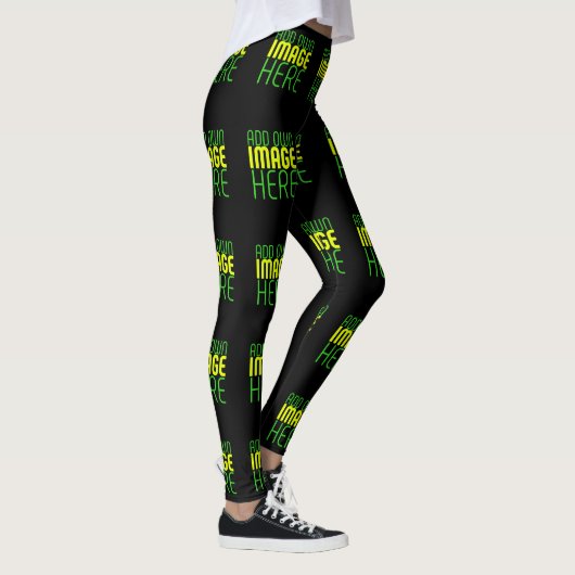 MODERNE BEARBEITBARE, EINFACHE TEMPLATE FÜR SCHWAR LEGGINGS (Rechts)