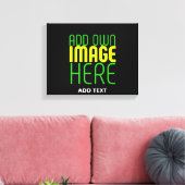 MODERNE BEARBEITBARE, EINFACHE TEMPLATE FÜR SCHWAR LEINWANDDRUCK (Insitu (Wohnzimmer))