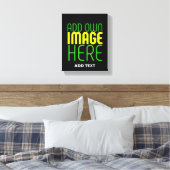 MODERNE BEARBEITBARE, EINFACHE TEMPLATE FÜR SCHWAR LEINWANDDRUCK (Insitu (Schlafzimmer))