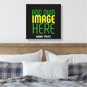 MODERNE BEARBEITBARE, EINFACHE TEMPLATE FÜR SCHWAR LEINWANDDRUCK (Insitu (Schlafzimmer))