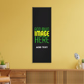 MODERNE BEARBEITBARE, EINFACHE TEMPLATE FÜR SCHWAR LEINWANDDRUCK (Insitu (Wohnzimmer))