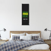 MODERNE BEARBEITBARE, EINFACHE TEMPLATE FÜR SCHWAR LEINWANDDRUCK (Insitu (Schlafzimmer))