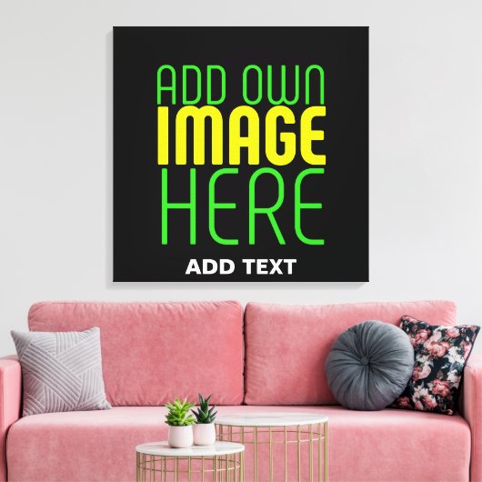 MODERNE BEARBEITBARE, EINFACHE TEMPLATE FÜR SCHWAR LEINWANDDRUCK (Insitu (Wohnzimmer))