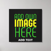 MODERNE BEARBEITBARE, EINFACHE TEMPLATE FÜR SCHWAR LEINWANDDRUCK (Vorderseite)