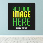 MODERNE BEARBEITBARE, EINFACHE TEMPLATE FÜR SCHWAR LEINWANDDRUCK (Insitu (Holzboden))