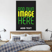 MODERNE BEARBEITBARE, EINFACHE TEMPLATE FÜR SCHWAR LEINWANDDRUCK (Insitu (Schlafzimmer))