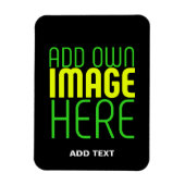 MODERNE BEARBEITBARE, EINFACHE TEMPLATE FÜR SCHWAR MAGNET (Vertikal)