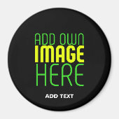 MODERNE BEARBEITBARE, EINFACHE TEMPLATE FÜR SCHWAR MAGNET (Vorne)