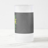 MODERNE BEARBEITBARE, EINFACHE TEMPLATE FÜR SCHWAR MATTGLAS BIERGLAS (Mittel)