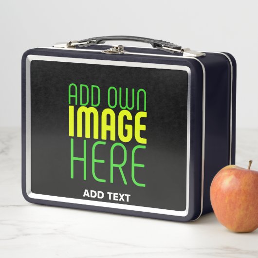 MODERNE BEARBEITBARE, EINFACHE TEMPLATE FÜR SCHWAR METALL BROTDOSE (Beispiel)