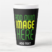 MODERNE BEARBEITBARE, EINFACHE TEMPLATE FÜR SCHWAR MILCHTASSE (Vorderseite)