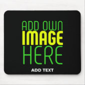 MODERNE BEARBEITBARE, EINFACHE TEMPLATE FÜR SCHWAR MOUSEPAD (Vorne)