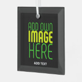 MODERNE BEARBEITBARE, EINFACHE TEMPLATE FÜR SCHWAR ORNAMENT AUS GLAS (Vorderseite links)