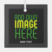 MODERNE BEARBEITBARE, EINFACHE TEMPLATE FÜR SCHWAR ORNAMENT AUS GLAS (Vorderseite)