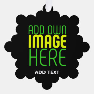 MODERNE BEARBEITBARE, EINFACHE TEMPLATE FÜR SCHWAR ORNAMENT KARTE