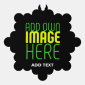 MODERNE BEARBEITBARE, EINFACHE TEMPLATE FÜR SCHWAR ORNAMENT KARTE (Rückseite)