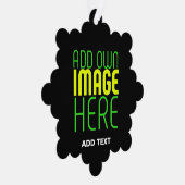 MODERNE BEARBEITBARE, EINFACHE TEMPLATE FÜR SCHWAR ORNAMENT KARTE (Rechts)