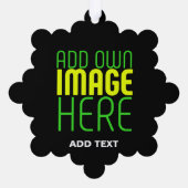 MODERNE BEARBEITBARE, EINFACHE TEMPLATE FÜR SCHWAR ORNAMENT KARTE (Rückseite)