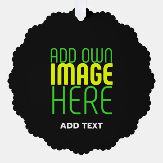 MODERNE BEARBEITBARE, EINFACHE TEMPLATE FÜR SCHWAR ORNAMENT KARTE (Vorderseite)