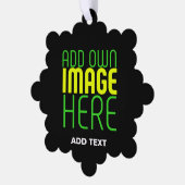 MODERNE BEARBEITBARE, EINFACHE TEMPLATE FÜR SCHWAR ORNAMENT KARTE (Linke Ecke)