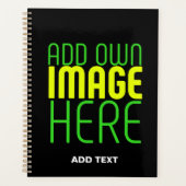 MODERNE BEARBEITBARE, EINFACHE TEMPLATE FÜR SCHWAR PLANER (Vorderseite)