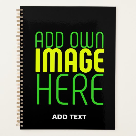 MODERNE BEARBEITBARE, EINFACHE TEMPLATE FÜR SCHWAR PLANER (Vorderseite)