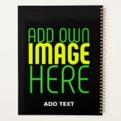 MODERNE BEARBEITBARE, EINFACHE TEMPLATE FÜR SCHWAR PLANER (Rückseite)