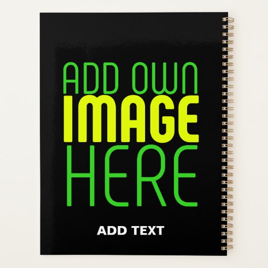 MODERNE BEARBEITBARE, EINFACHE TEMPLATE FÜR SCHWAR PLANER (Rückseite)