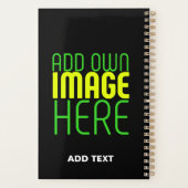 MODERNE BEARBEITBARE, EINFACHE TEMPLATE FÜR SCHWAR PLANER (Rückseite)