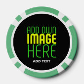 MODERNE BEARBEITBARE, EINFACHE TEMPLATE FÜR SCHWAR POKERCHIPS (Rückseite)