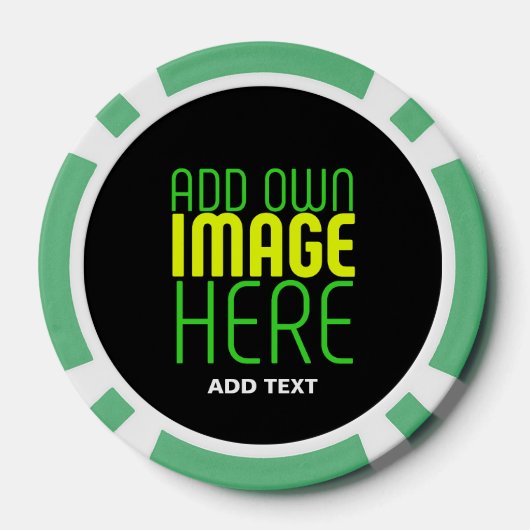 MODERNE BEARBEITBARE, EINFACHE TEMPLATE FÜR SCHWAR POKERCHIPS (Rückseite)