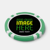 MODERNE BEARBEITBARE, EINFACHE TEMPLATE FÜR SCHWAR POKERCHIPS (Einzeln)