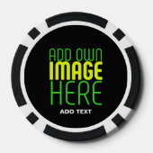 MODERNE BEARBEITBARE, EINFACHE TEMPLATE FÜR SCHWAR POKERCHIPS (Rückseite)