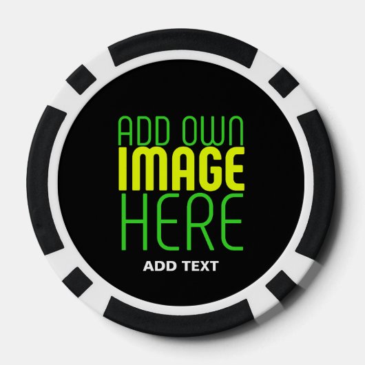MODERNE BEARBEITBARE, EINFACHE TEMPLATE FÜR SCHWAR POKERCHIPS (Rückseite)