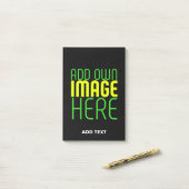 MODERNE BEARBEITBARE, EINFACHE TEMPLATE FÜR SCHWAR POST-IT KLEBEZETTEL (Auf Schreibtisch)